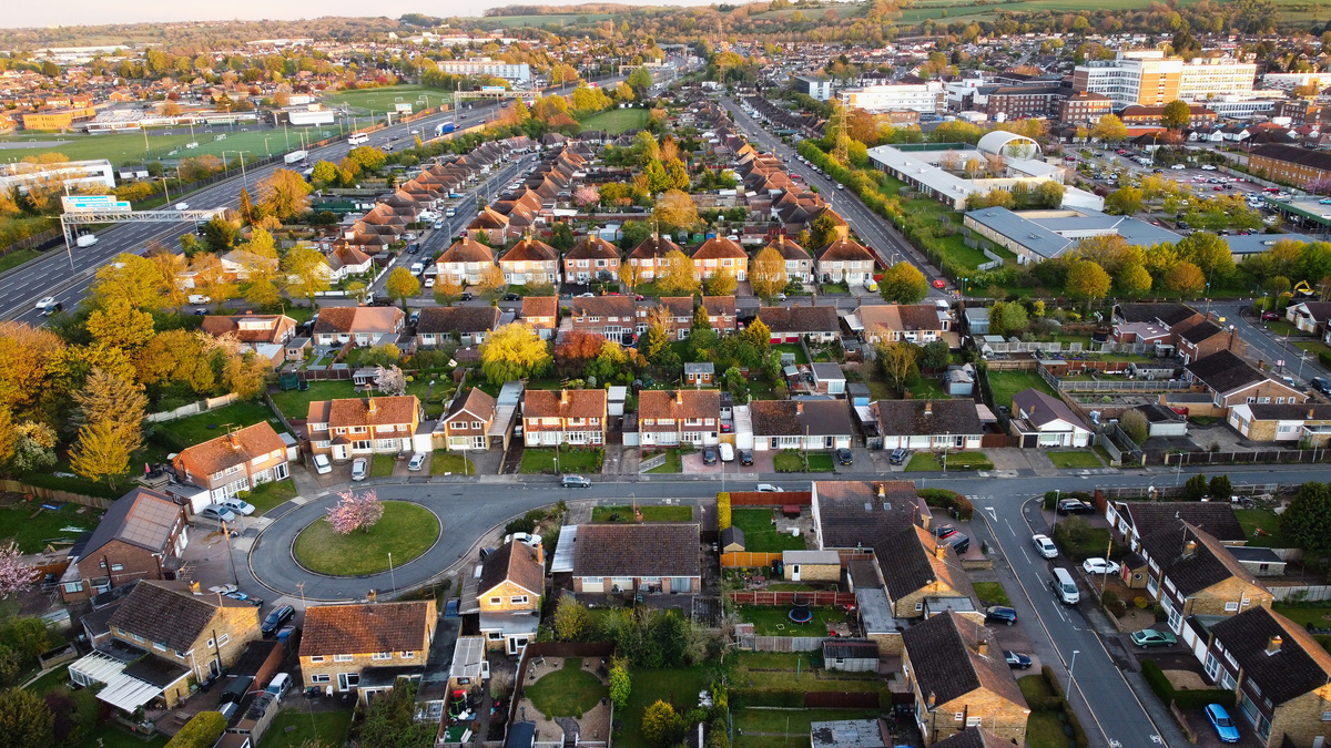 Aerial Photo of a Suburb